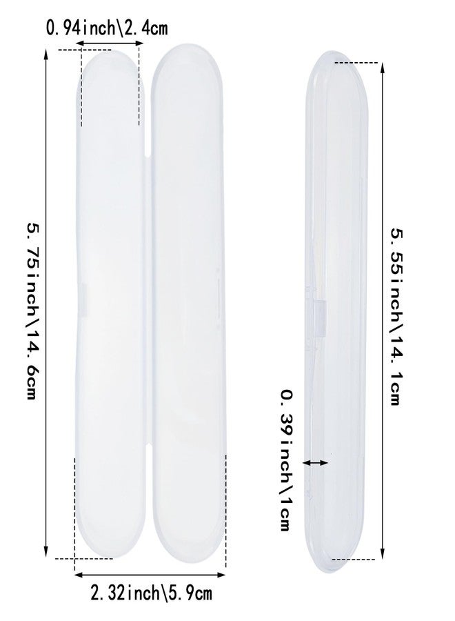 Capiant 8 PACK Glass Nail File & Acne Needle Organizer Case, Clear Storage Box for Nail Tools & Blackhead Extractor Tools - Image 2